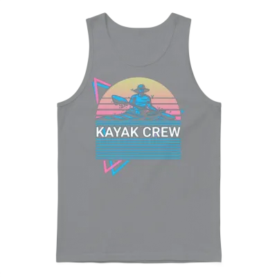 Kayak Kayaking Retro Unisex Tank Top - Sport Grey