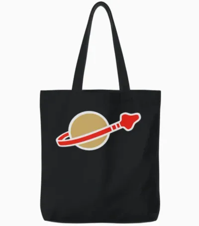 Classic Space Tote Bags - Black
