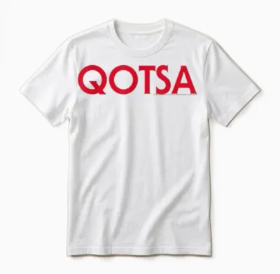 Offiziell Queens of the Stone Age Qotsa Logo Rock Band Unisex T-Shirt - White