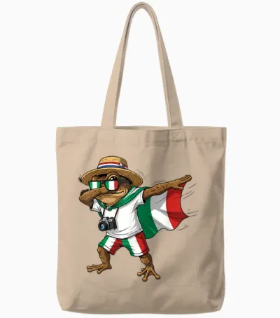 Drapeau Italien Racines Italiennes Tote Bags - Natural