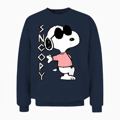 Peanuts - Snoopy Joe Cool Unisex Sweatshirt - Navy