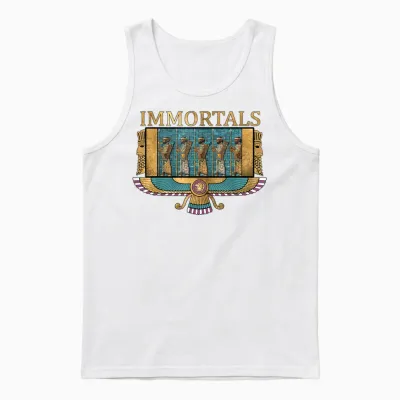 Persian Old Civilizations Symbol of Persian T-Shirt, Black, S Unisex Tank Top - White