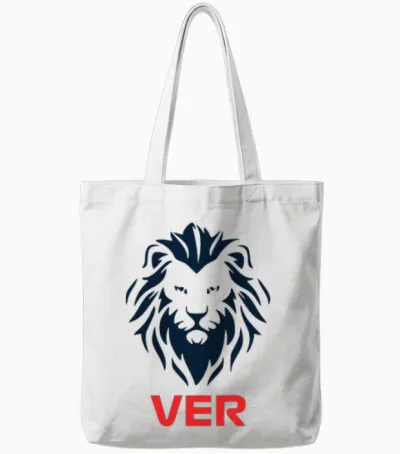 Max Ver Lion Tote Bags - White