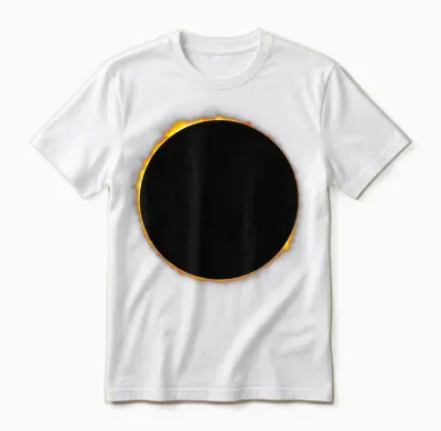 Totale Totalität Der Sonnenfinsternis Unisex T-Shirt - White