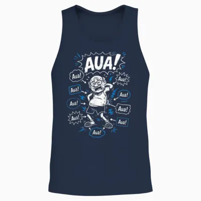 Aua Au Dem Alter Entsprechen Guter Zustand Lustig Geburtstag Unisex Tank Top - Navy