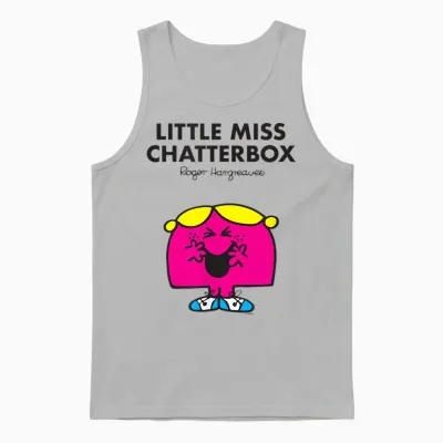Mr. Men Little Miss Chatterbox Unisex Tank Top - Ash