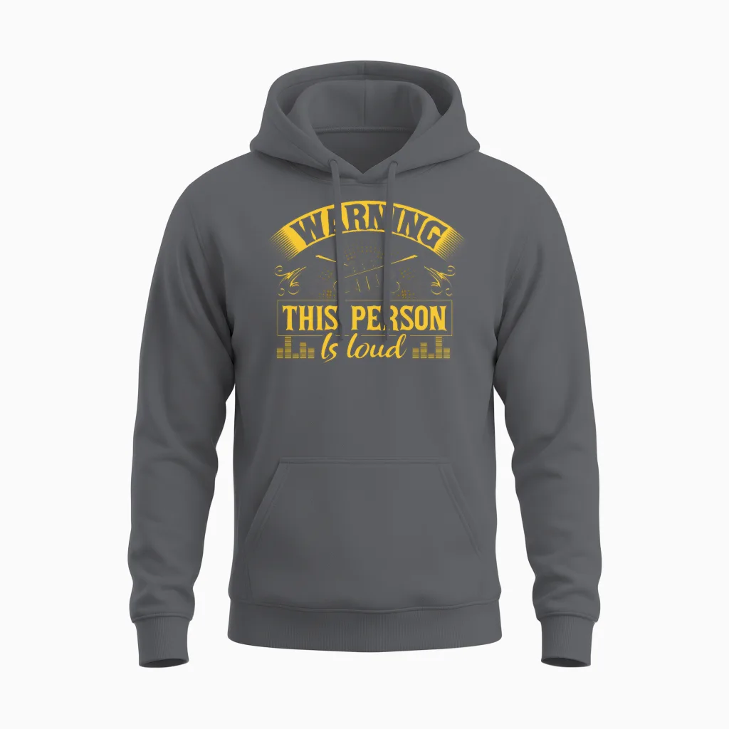 Trumpet Player Concert Music Lovers Unisex Hoodie in Charcoal