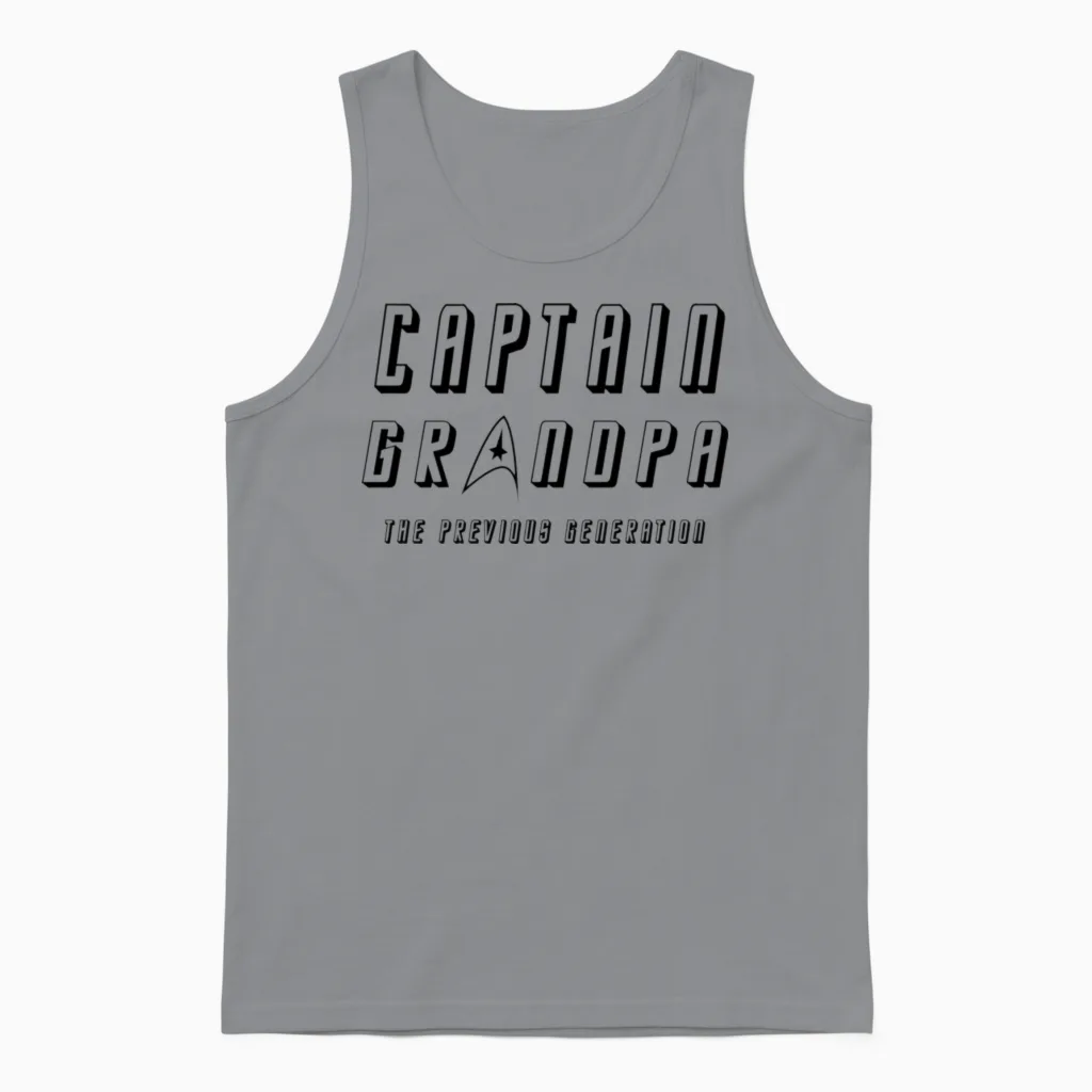 Captain Grandpa! - Grandpa Unisex Tank Top in Sport Grey