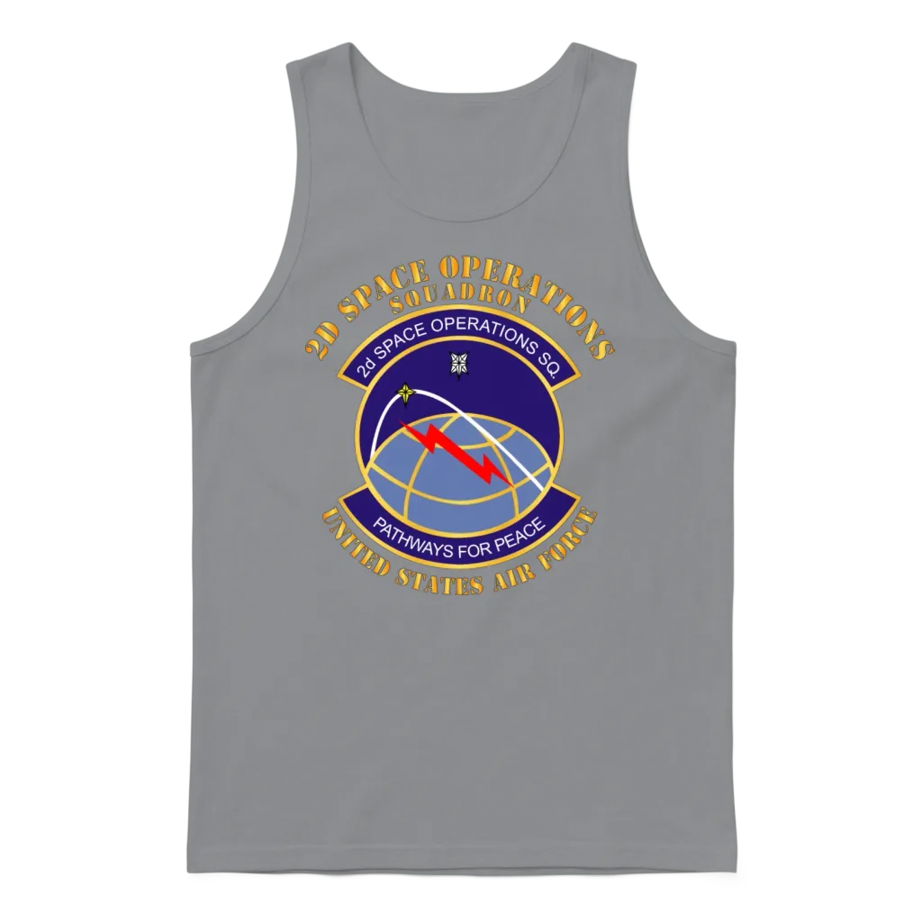 Usaf 2d Space Operations Squadron Unisex Tank Top - Sport Grey