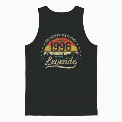 Legende Seit 1996 30 Jahre 30. Geburtstag Mann Frau Geschenk Unisex Tank Top - Black