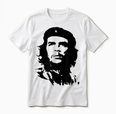 Che Guevara Cuban Revolution Hasta La Victoria Siempre T-Shirt, Red Unisex T-Shirt - White