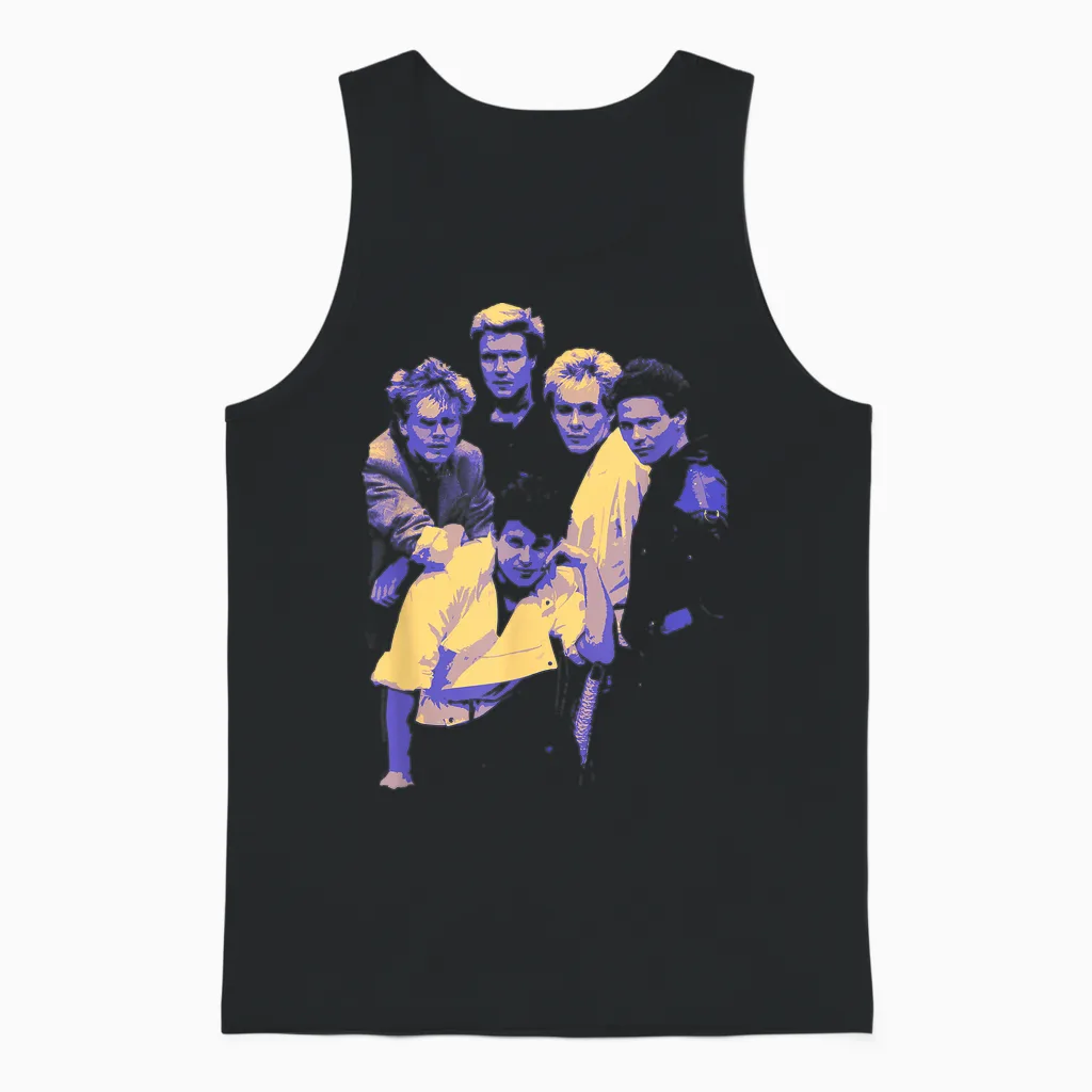 Tv Times Duran Duran Bandporträt, Blau, 1983 Unisex Tank Top in Black