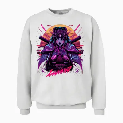Samouraï Unisex Sweatshirt - White