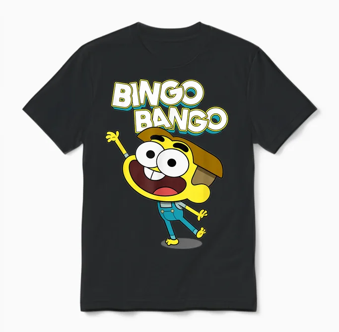Disney Channel Big City Greens Cricket Bingo Bango Unisex T-Shirt in Black