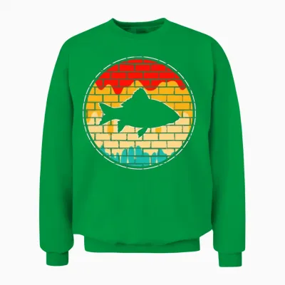 Fish Retro Unisex Sweatshirt - Irish Green