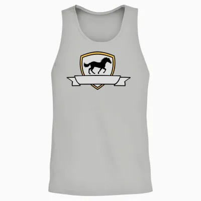 Banner Horse Coat Of Unisex Tank Top - Ash
