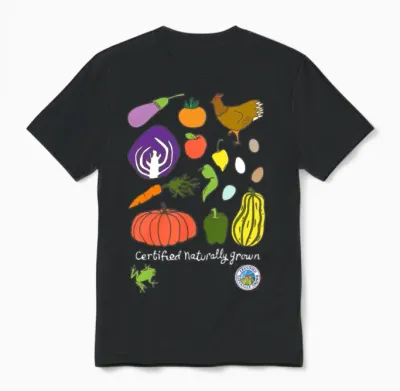 Chicken and Veggies Unisex T-Shirt - Black