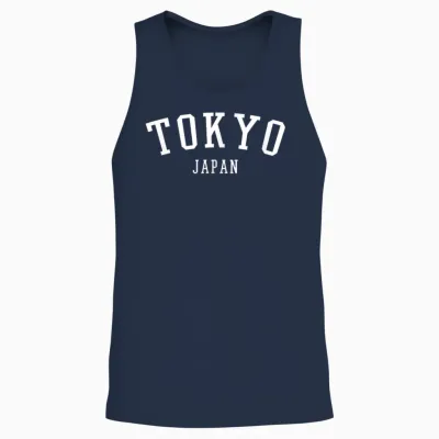 Tokyo, Japon Souvenir De Voyage Ville Populaire Unisex Tank Top - Navy