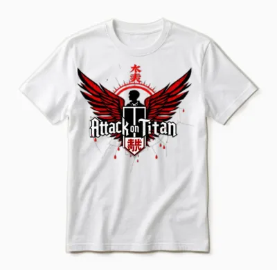 Attack on Titan Unisex T-Shirt - White