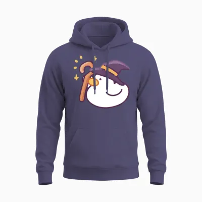 Wizarduck Funny Halloween Unisex Hoodie - Heather Sport Dark Navy