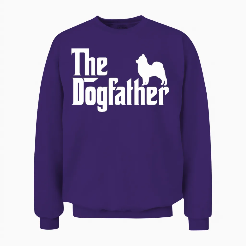 The Pomeranian Dog Father - Lovers Unisex Sweatshirt in Purple