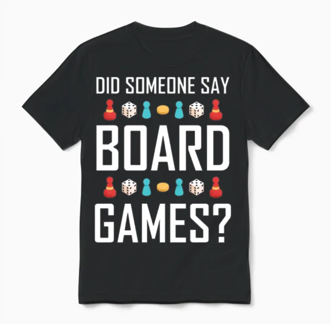 Board Game Board Game Player Board Game Gift Board Unisex T-Shirt in Black