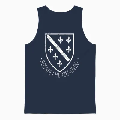 Bosnien Herzegowina Bosnisch Reisend Herzegowinisch National Unisex Tank Top - Navy