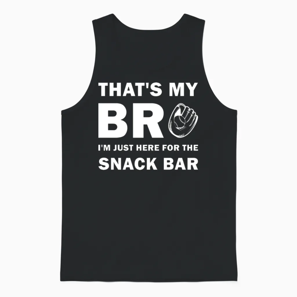 Funny Baseball - & Softball Unisex Tank Top in Black