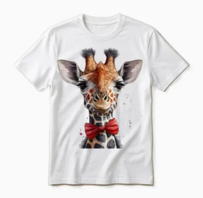 Funny Girafe Unisex T-Shirt - White