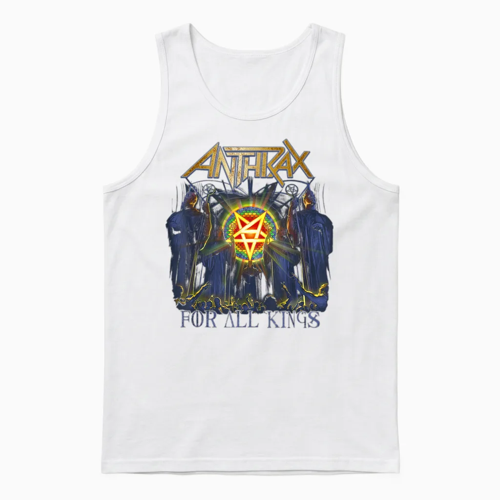 Anthrax for All Kings Unisex Tank Top in White