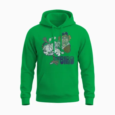 Detroit Baseball Bird Unisex Hoodie - Irish Green