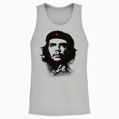 Che Guevara Shirt Cuba Révolution Rebelle Cubain T-Shirt Haut De Gamme Unisex Tank Top - Ash