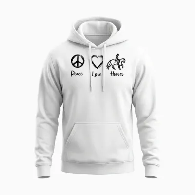 Horse Love Unisex Hoodie - White