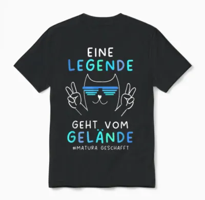Matura Geschafft 2026 Maturaabschluss Unisex T-Shirt - Black
