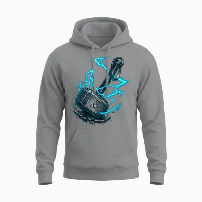 Wikinger Thors Hammer - Nordic Berserker Mjolnir Mythologie Unisex Hoodie - Sport Grey