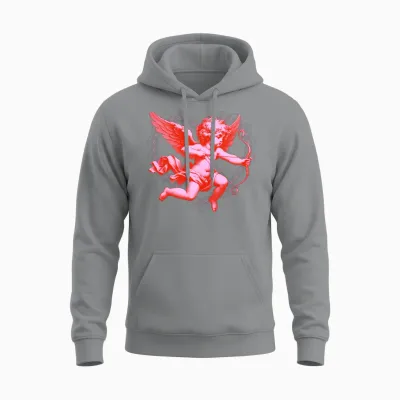 Pink Cupid by 88street Unisex Hoodie - Sport Grey