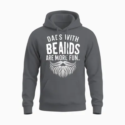 Dads with Beards1 Unisex Hoodie - Charcoal