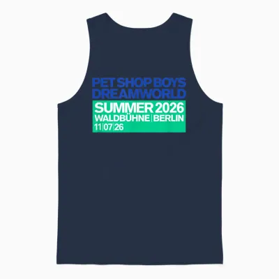 Amazon Exclusive Dreamworld Berlin July 11th Unisex Tank Top - Navy