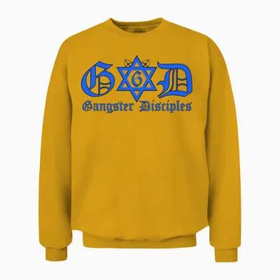 Gangster Disciples Gd 6 Unisex Sweatshirt - Gold