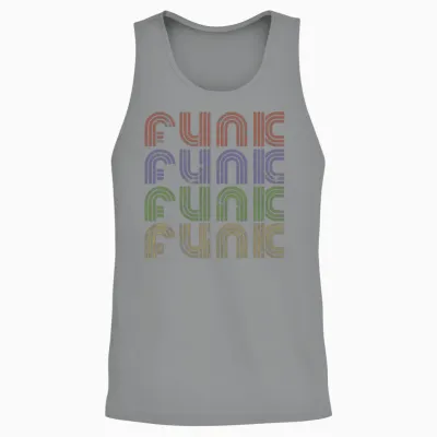 Funk Music Retro Unisex Tank Top - Sport Grey