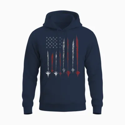 Us F35 Fighter Jet Aviation Usa Gift Unisex Hoodie - Navy