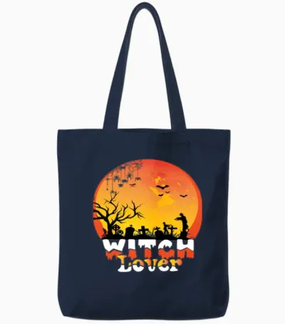 Witch Lover Tote Bags - Navy