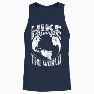 Hike! - Hiking Unisex Tank Top - Navy