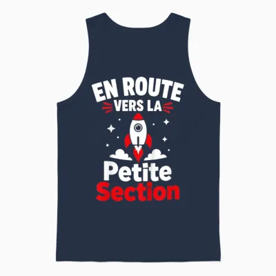 Enfant Humour Maternelle élève Rentrée Des Classes Petite Section Unisex Tank Top - Navy