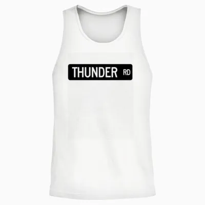 Thunder Road Street Unisex Tank Top - White