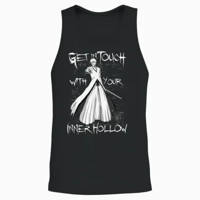Bleach Get in Touch with Your Inner Hollow Anime Unisex Tank Top - Black