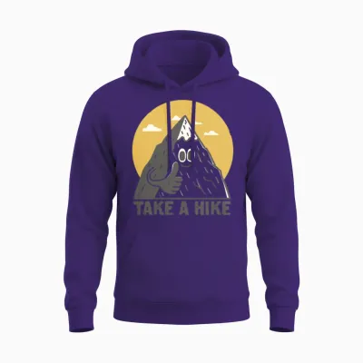 Take a Hike Unisex Hoodie - Purple