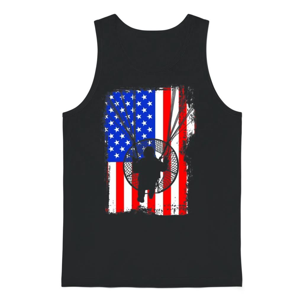 Unique Paramotor Unisex Tank Top - Black