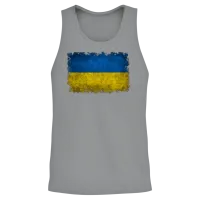 Flag of Ukraine Unisex Tank Top - Sport Grey – 2
