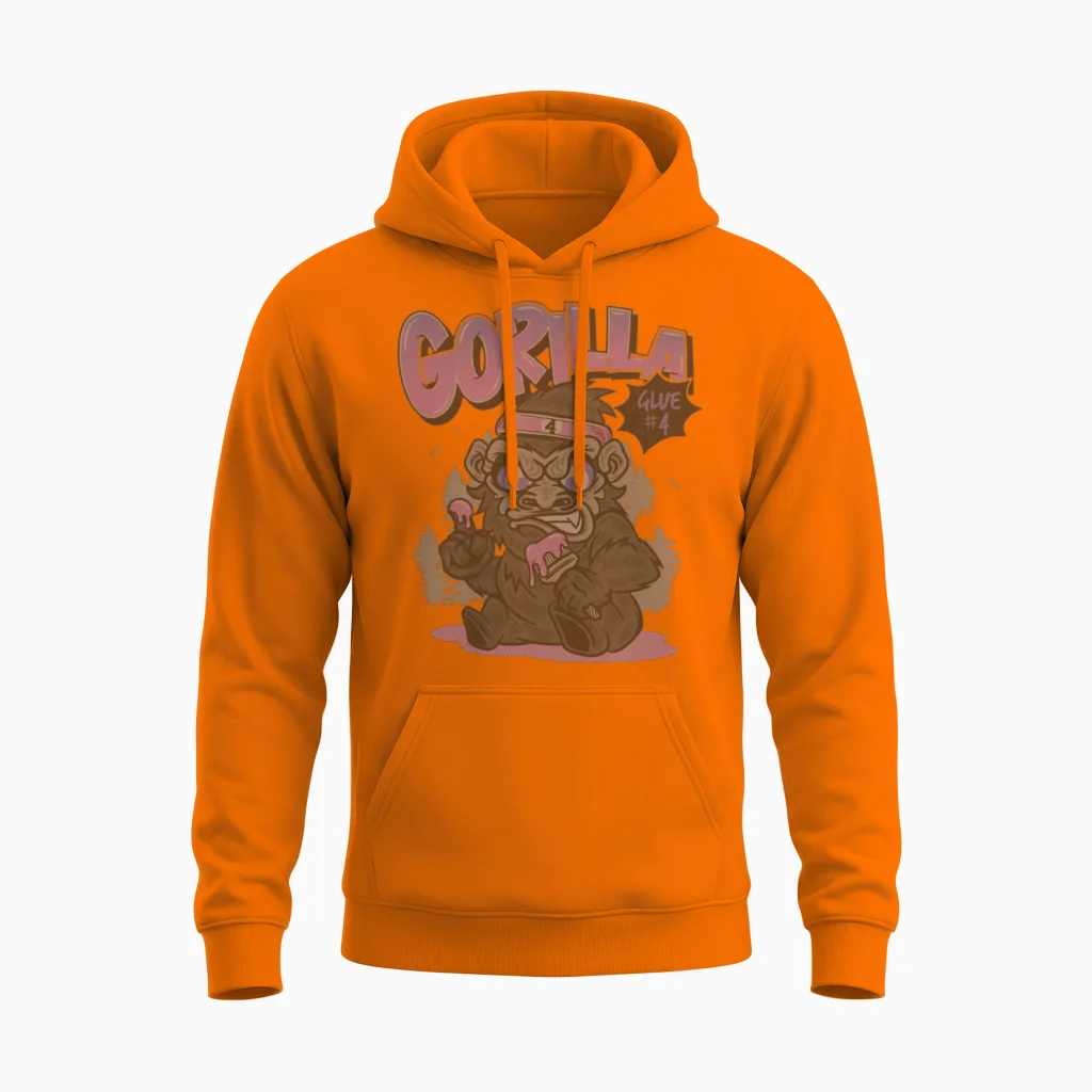 Gorilla Glue Mmxxii Unisex Hoodie in Safety Orange